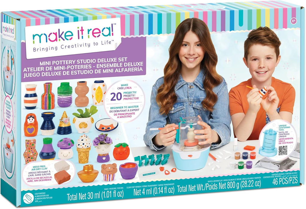 Make It Real: Mini Pottery Studio Deluxe Set