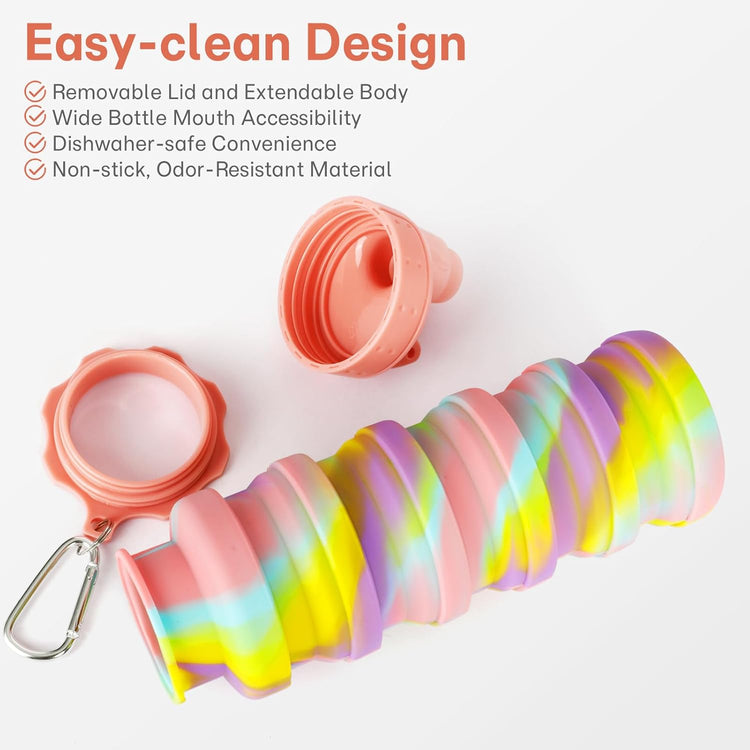 MAKERSLAND Collapsible Water Bottles for Travel
