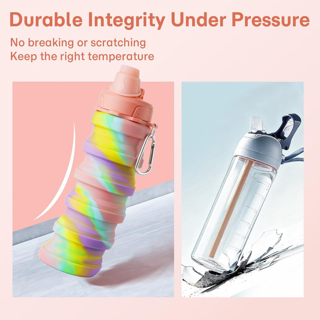 MAKERSLAND Collapsible Water Bottles for Travel