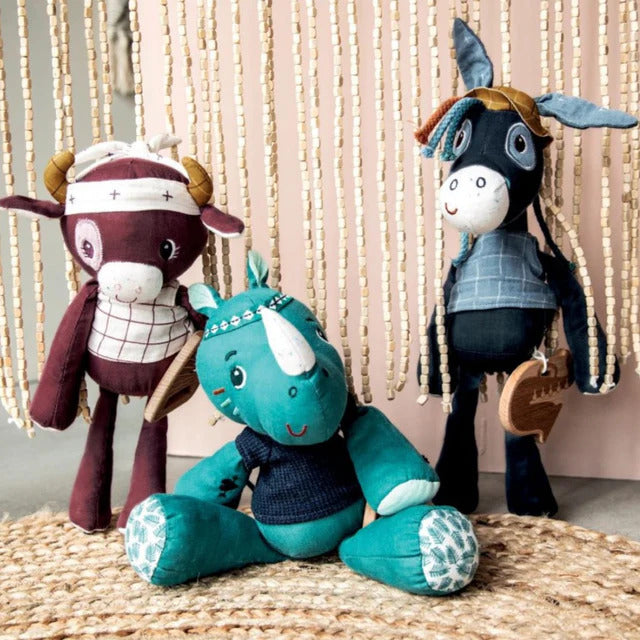 LILLIPUTIENS Marius Plush Rhino - 20cm Organic Cotton Plush
