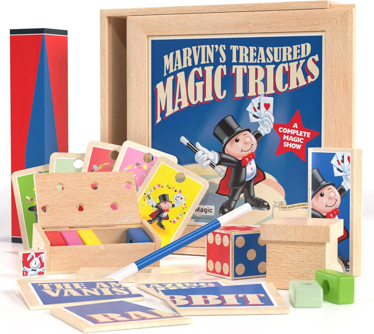 Marvin's Magic - Treasured Magic Tricks - Wooden Deluxe Magic Set