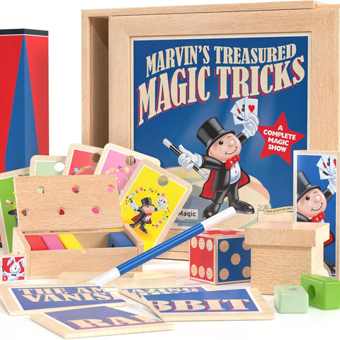 Marvin's Magic - Treasured Magic Tricks - Wooden Deluxe Magic Set