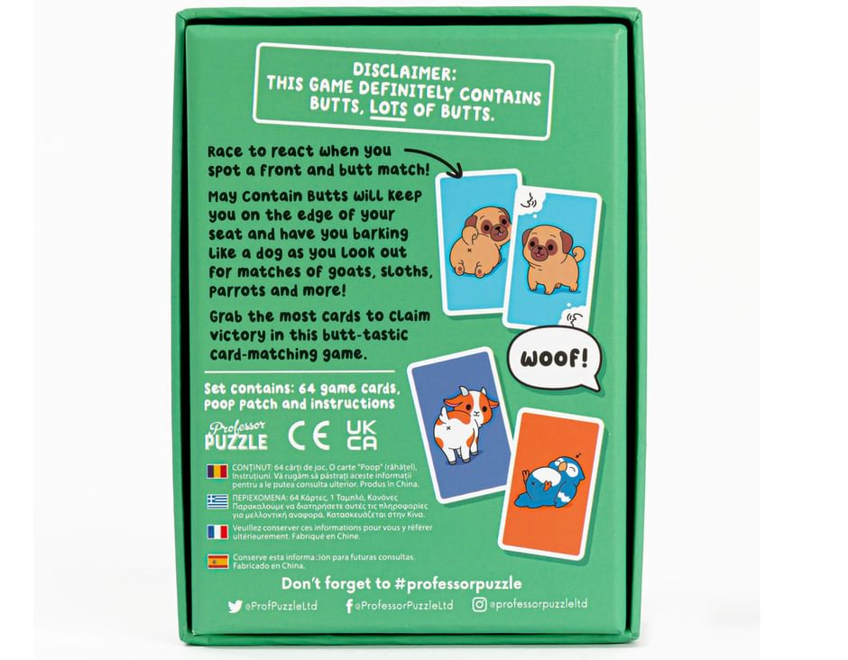 May Contain Butts - Wacky Card Game