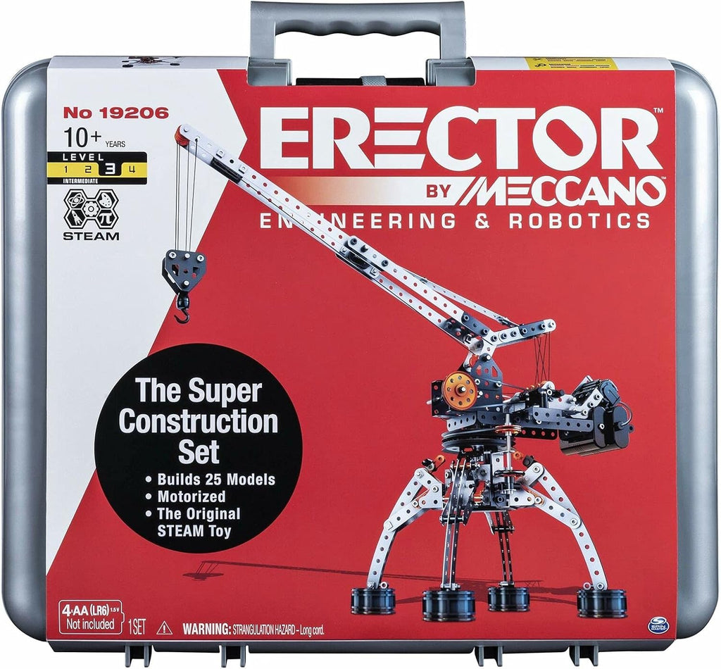 MECCANO Erector Super Construction 25-in-1 Motorized Building Set