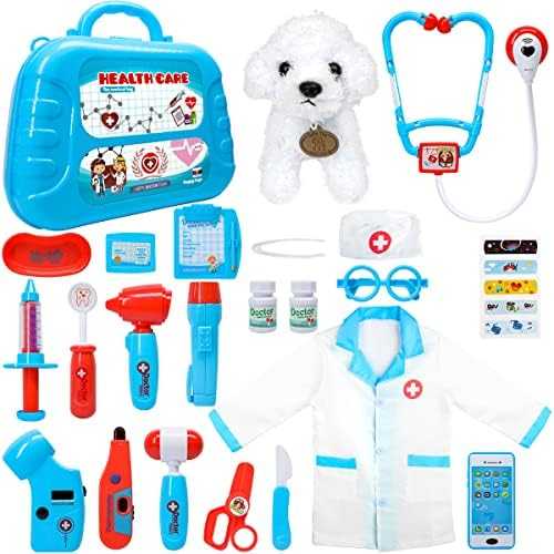 Meland Doctor Playset with Dog, Costume & Medical Bag