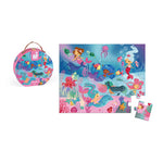 Janod Mermaids Suitcase Puzzle - 24 Pieces with Model Poster