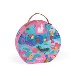 Janod Mermaids Suitcase Puzzle - 24 Pieces with Model Poster