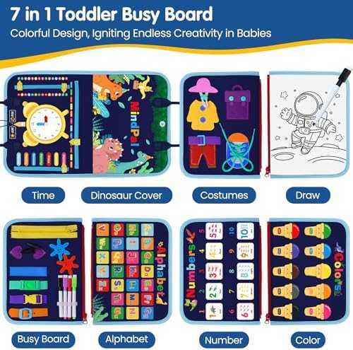 MindPal Montessori Busy Board Sensory Activity Toy