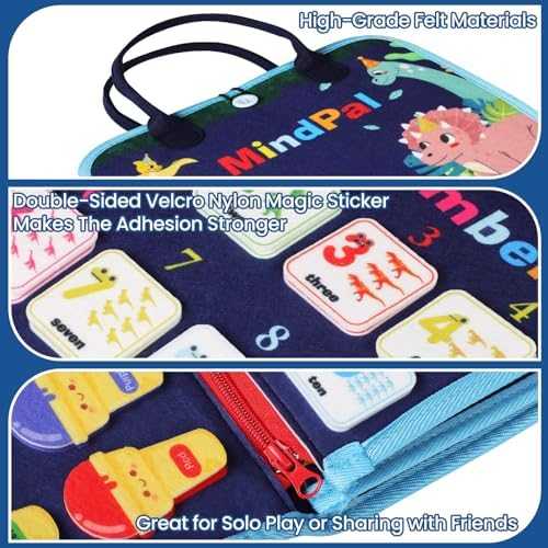 MindPal Montessori Busy Board Sensory Activity Toy