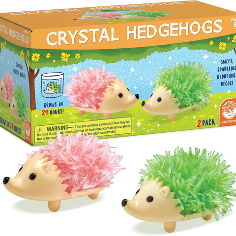 MindWare Crystal Growing Kits: Hedgehogs Bright Colors Set