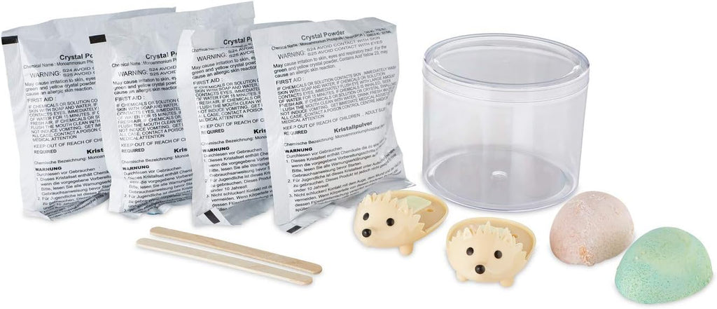 MindWare Crystal Growing Kits: Hedgehogs Bright Colors Set