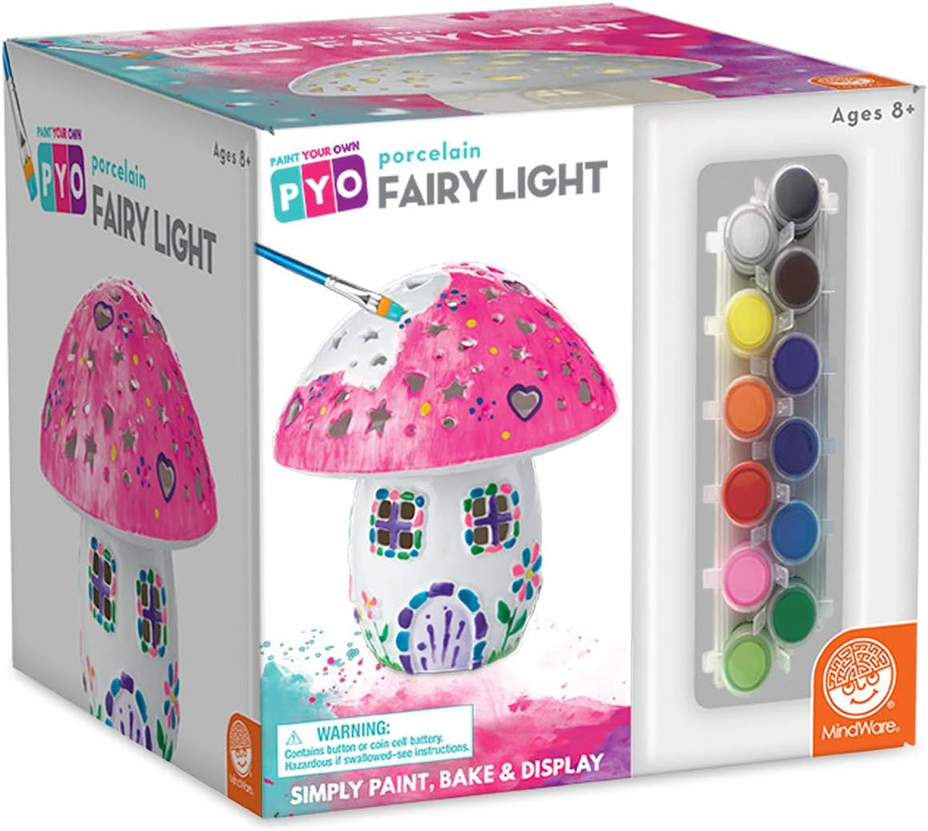 MindWare Paint Your Own Fairy Mushroom House Light