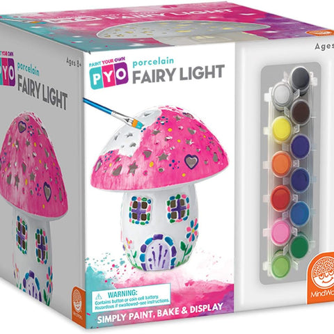 MindWare Paint Your Own Fairy Mushroom House Light