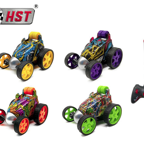 Mini Twiztaz Graffiti - 360° Tumbling Stunt RC Car Assorted
