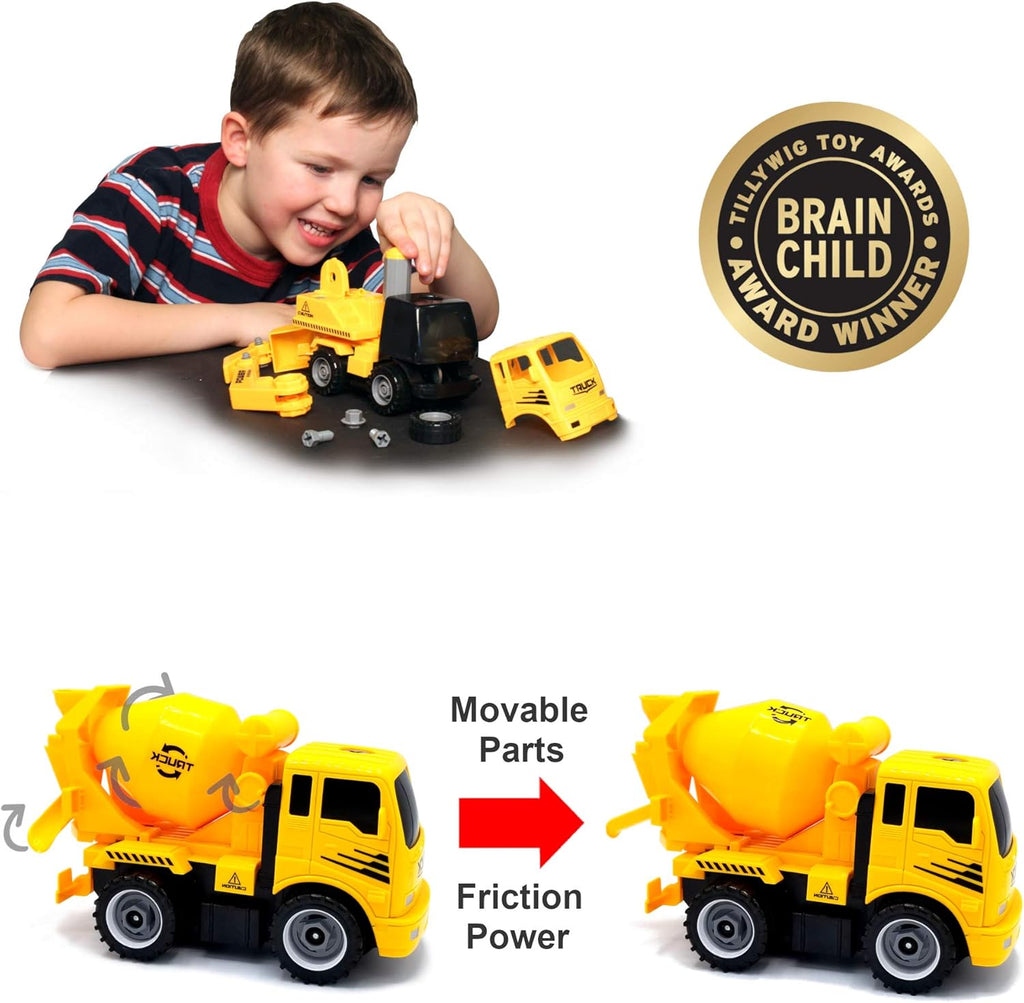Construct A Truck Mixer - Take-Apart Build & Drive Toy