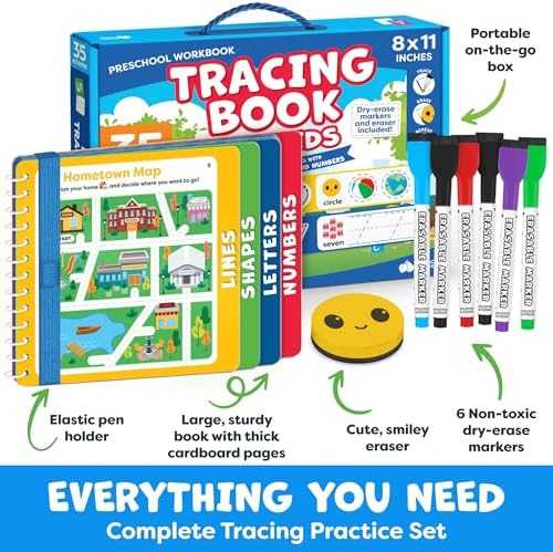 Momo & Nashi Letter Tracing Preschool Activity Books