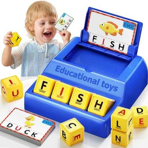 Montessori Matching Letter Spelling Game with Storage