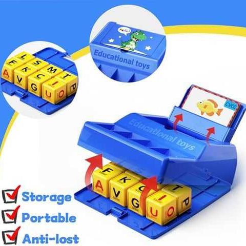 Montessori Matching Letter Spelling Game with Storage