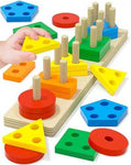 Wooden Montessori Shape Sorter Puzzle