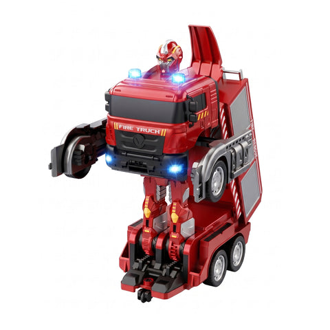 RC Fire Truck Transformer for Kids - Sprays Real Water