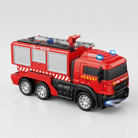 RC Fire Truck Transformer for Kids - Sprays Real Water