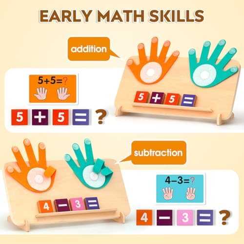 MOTREE Montessori Math Counting Blocks Set