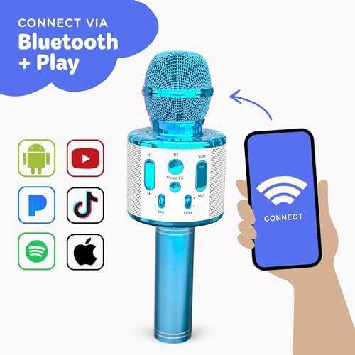 Move2Play Kids Karaoke Microphone with Bluetooth