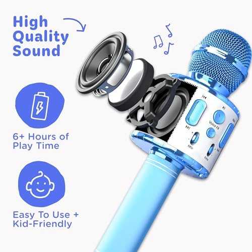 Move2Play Kids Karaoke Microphone with Bluetooth