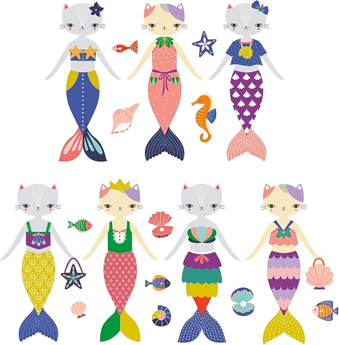 Mudpuppy Purrmaid Magnetic Dress-up Small
