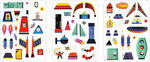 Mudpuppy Rocket Ships Magnetic Build-It Game