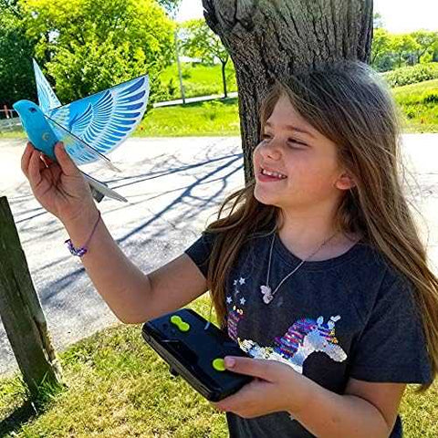 eBird Blue Pigeon - Flapping RC Bird with USB Recharge