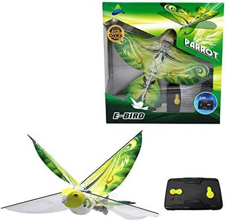 eBird Green Parrot - Flapping RC Bird with USB Recharge