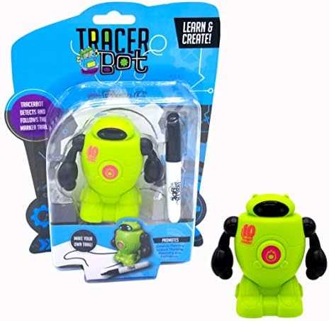 Tracerbot Green - Robot That Follows the Lines You Draw