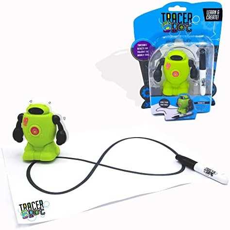 Tracerbot Green - Robot That Follows the Lines You Draw