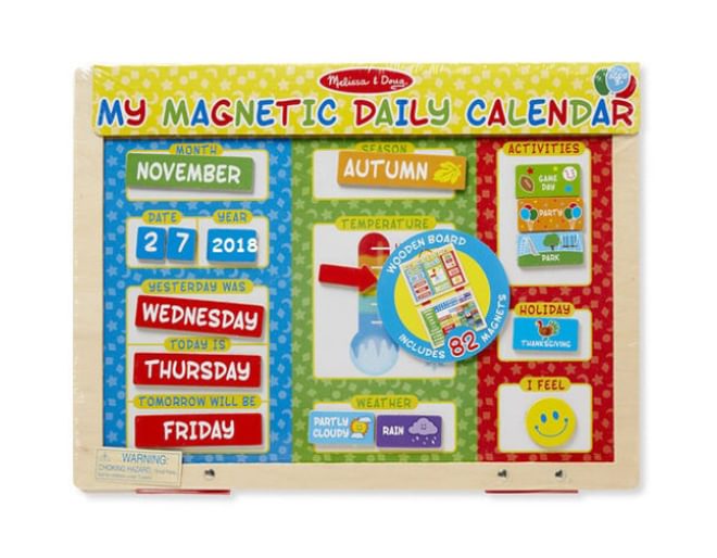 My Magnetic Daily Calendar - Wooden