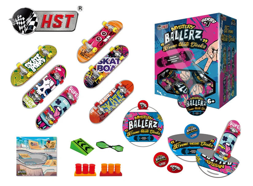 Mystery Ballerz Xtreme Skate Decks - Finger Skateboard