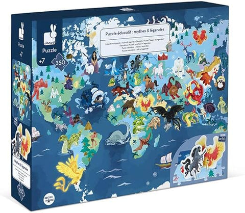 Janod Myths & Legends Puzzle - 350 Pieces with 50 Figures