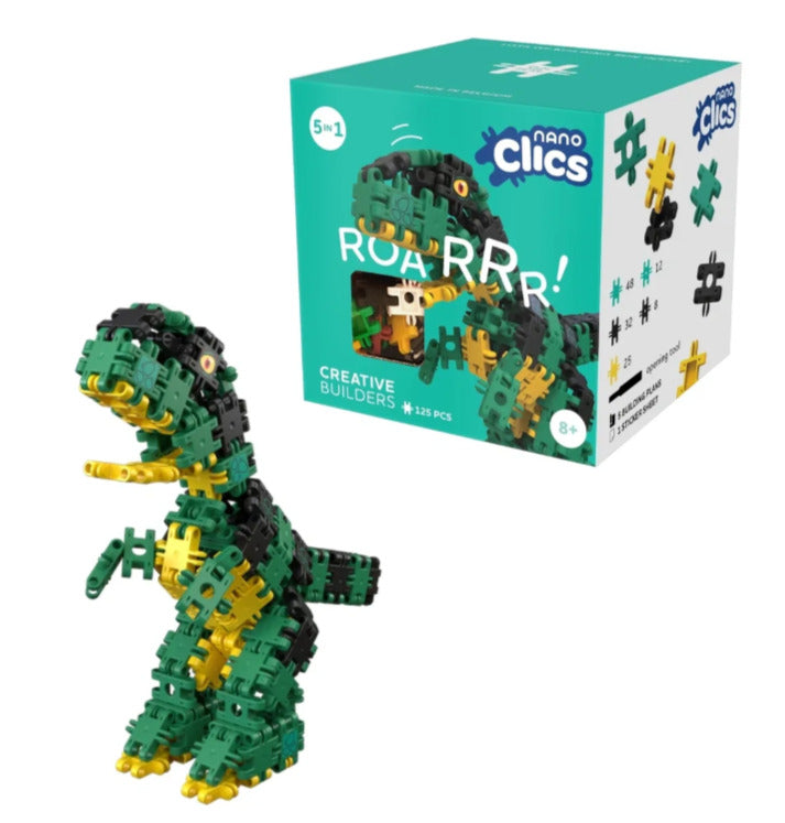 Nano Clics Creative 125pc Roar - Build a Dino Adventure