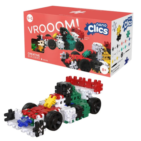 Nano Clics Creative 250pc Vroom - Build Fast Action Fun