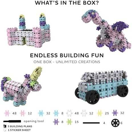 Nano Clics Fantasy Builders 250 - Creative 250-Piece Build Set