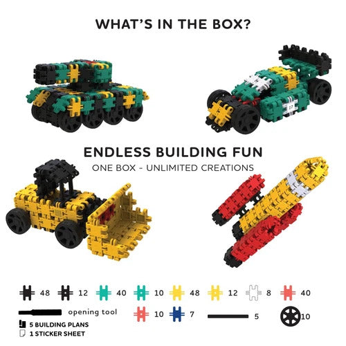 Nano Clics Transport 250pc Zooofff - Vehicle Build Fun