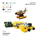 Nano Clics Transport 250pc Zooofff - Vehicle Build Fun
