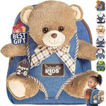 Naturally KIDS Toddler Unicorn Backpack with Plush Toy