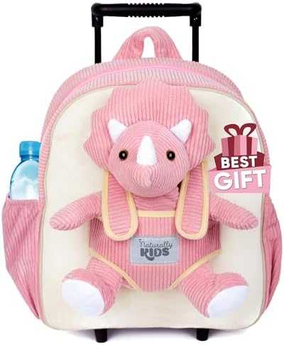 Naturally KIDS Toddler Unicorn Backpack with Plush Toy