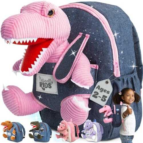 Naturally KIDS Toddler Unicorn Backpack with Plush Toy
