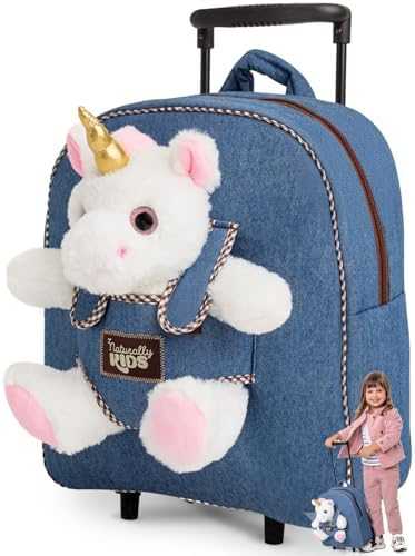 Naturally KIDS Toddler Unicorn Backpack with Plush Toy