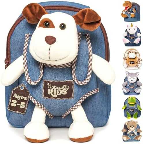 Naturally KIDS Toddler Unicorn Backpack with Plush Toy