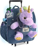 Naturally KIDS Toddler Unicorn Backpack with Plush Toy