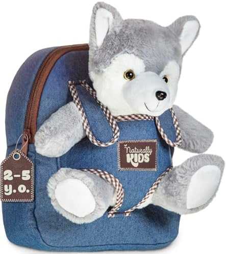 Naturally KIDS Toddler Unicorn Backpack with Plush Toy
