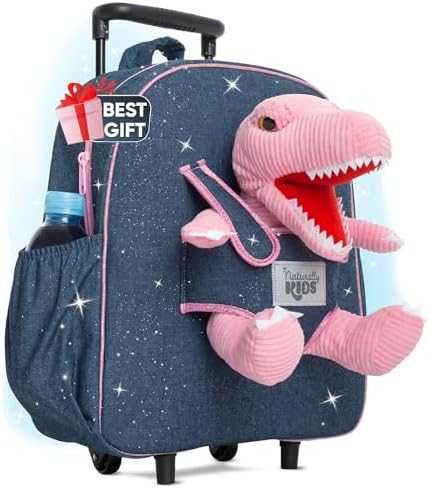 Naturally KIDS Toddler Unicorn Backpack with Plush Toy